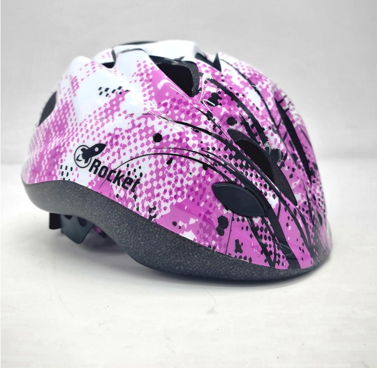 קסדה ילדים M ורוד פרחים 3